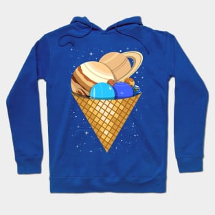 Planetary icecream (flat) Hoodie